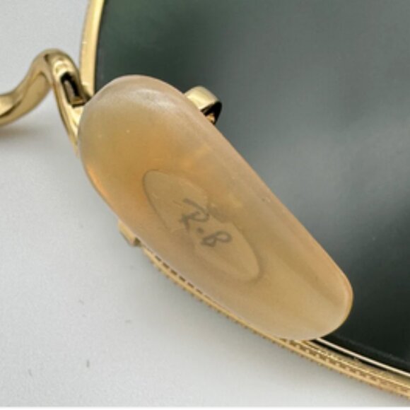 Ray-Ban RB3556N  Octagonal Gold Flat Lens 53" Sunglasses - Picture 7 of 10